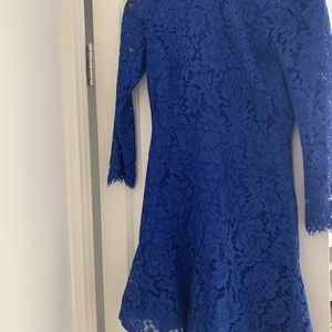 Lace blue dress
